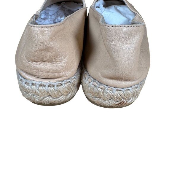 Chanel CC Cap Toe Lamb Leather Espadrille Flat Shoes Size 39 - Picture 10 of 12